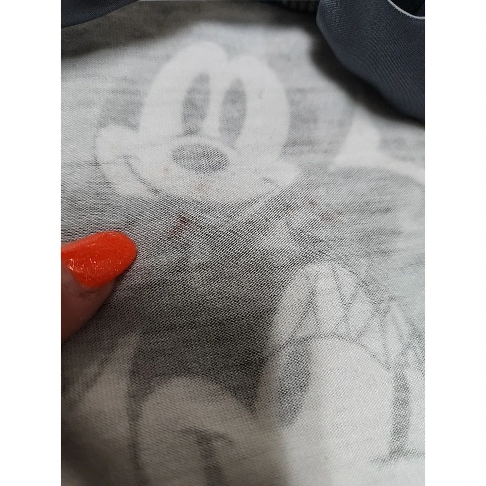 Disney Boutique Mickey Miney Dress Black Gray AOP Small Official - Picture 15 of 16